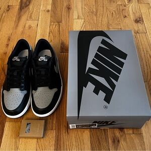 Jordan 1 Low OG Black and Grey Size 10.5